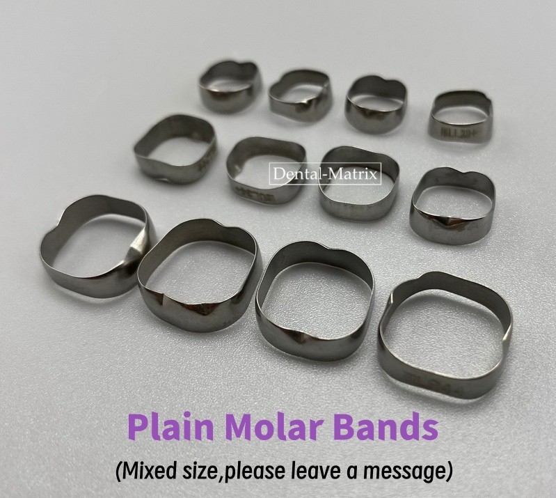 Dental Orthodontic 1st Plain Molar Bands #29-44 Buccal Tubes Cleats Roth 022 018