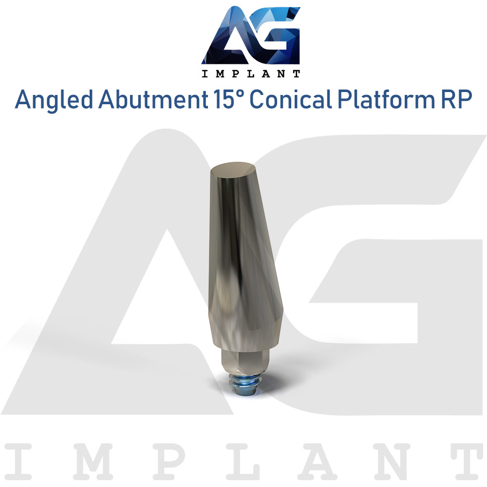 Angled Prosthetic System 15° RP Titanium Conical Connection Hex 2.65mm