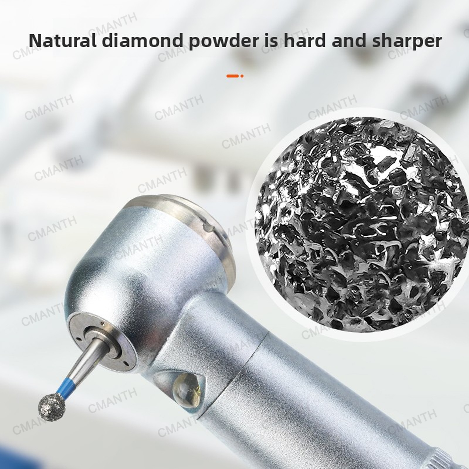 US Dental Diamond Burs FO Type Dentistry Drills Polishing Tools Dia.1.6mm 20Pcs