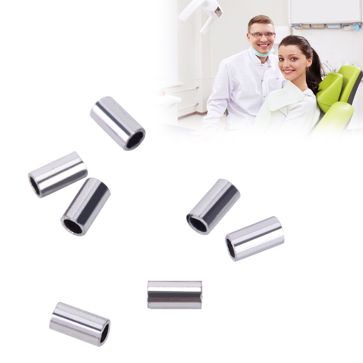 10pcs/pack AZDENT Orthodontic Crimpable Hooks crimpable Mini Stops 0.5mm/0.8mm