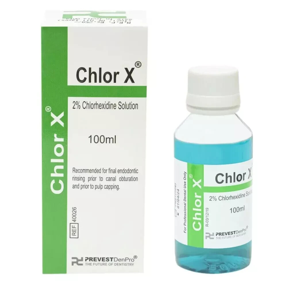 Dental Prevest Chlor X 2% chlorhexidine solution for final irrigation(Free Ship)