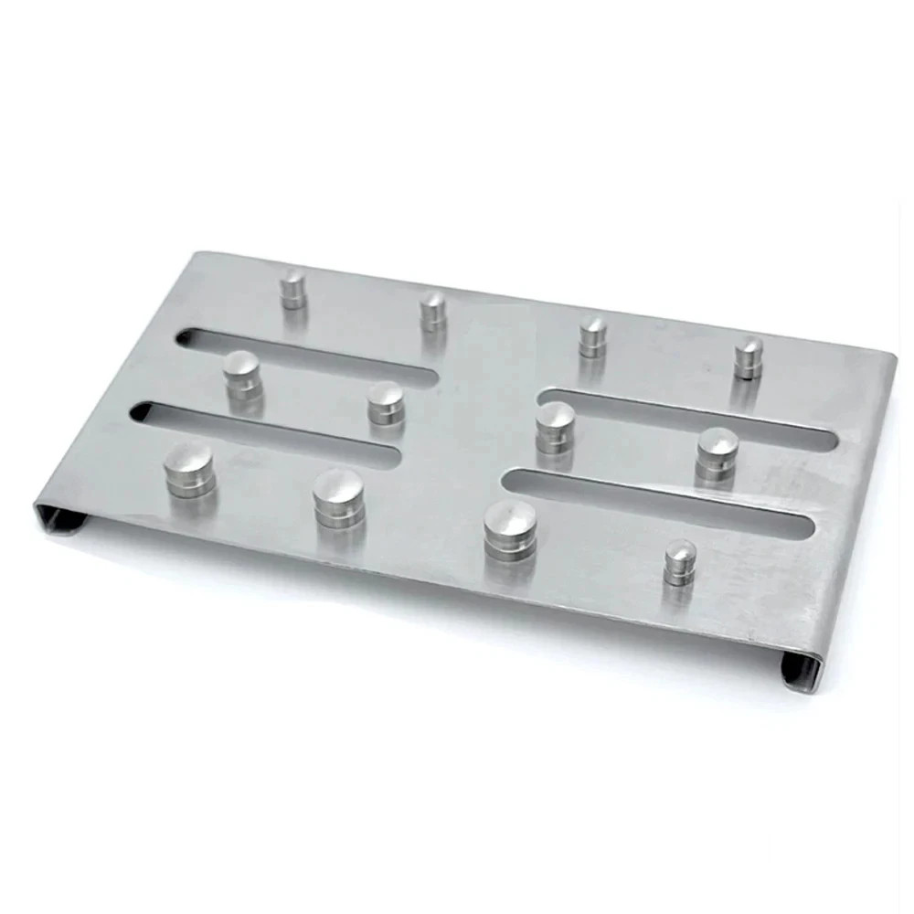 Dental Surgical Rubber Dam Clamp Blue/Sliver Instruments Endo With Tray Holder