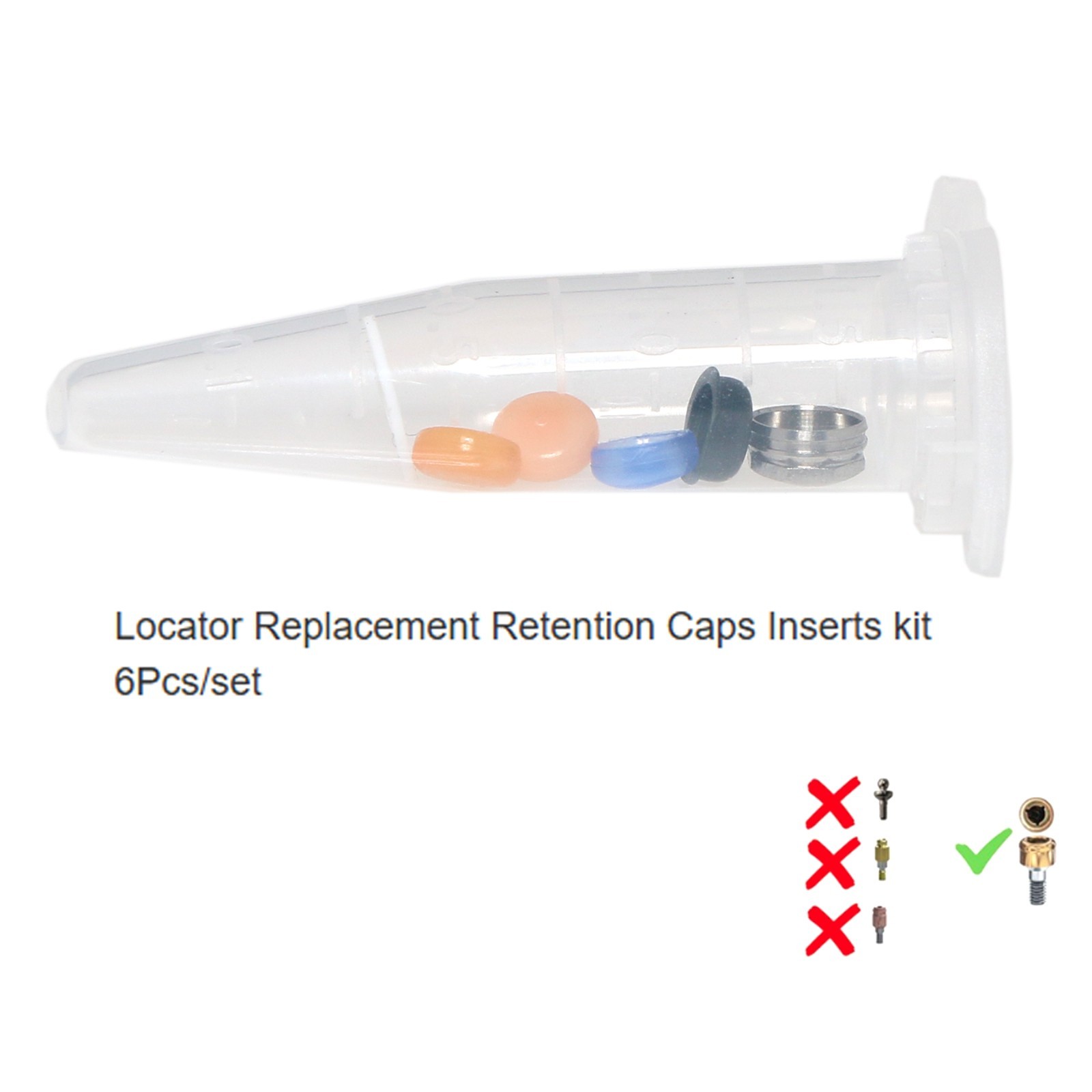 US Hiossen ET Implant Locator Abutment Classic for Zest Male Retention Inserts