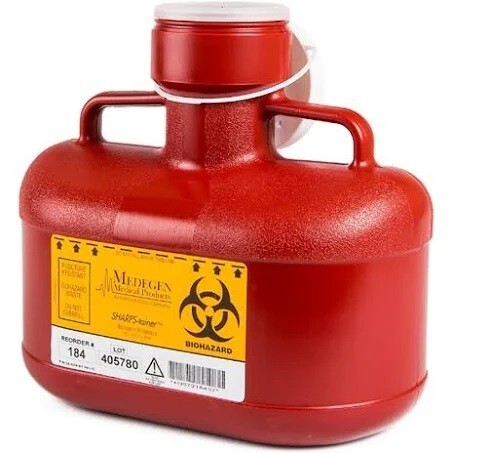 Medegen Sharps 4.7 Quarts Red Container #184 (1 EACH)