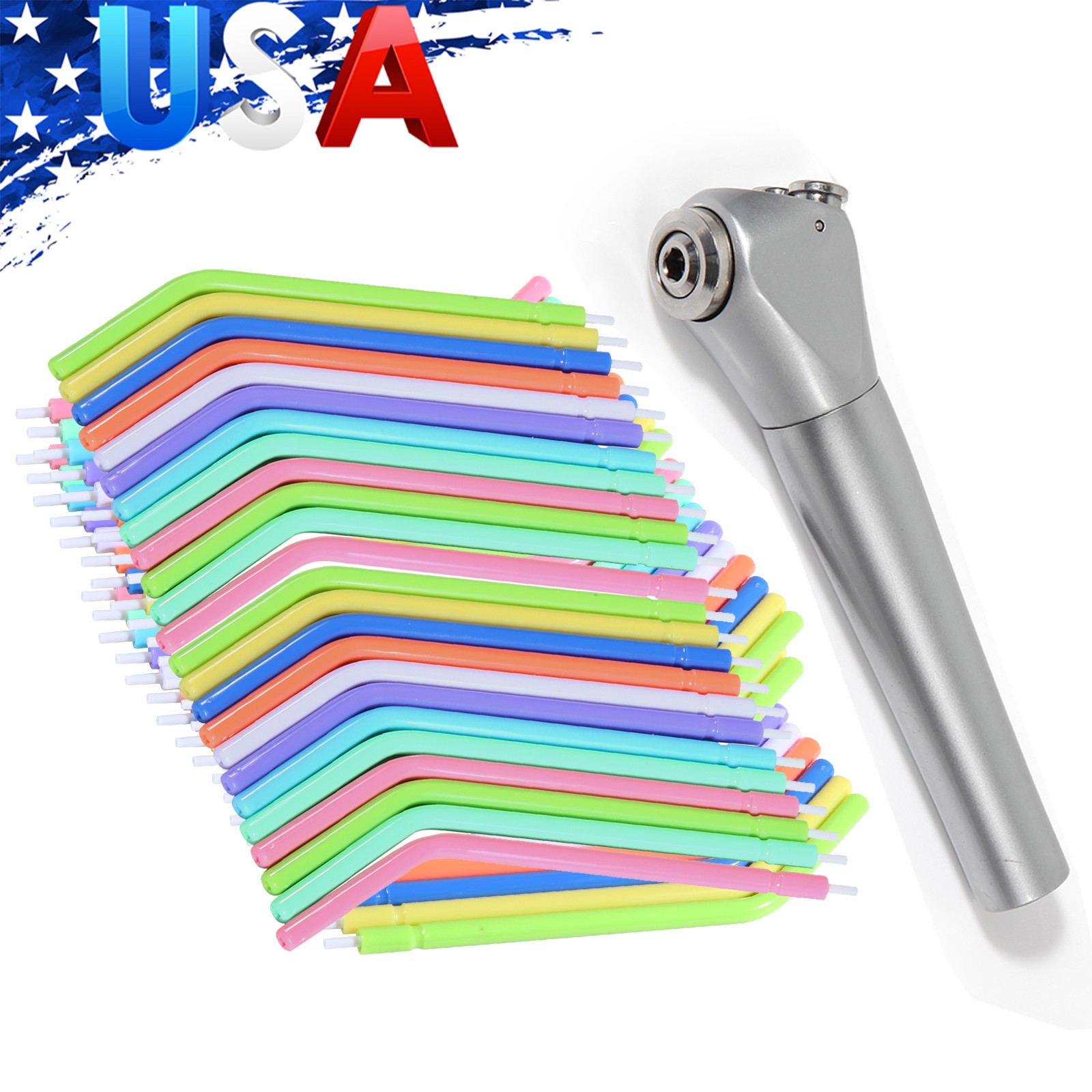 Ultrasonidos dentales Aire Perio Scaler Pieza de Mano Higienista 2 Agujeros +Tip