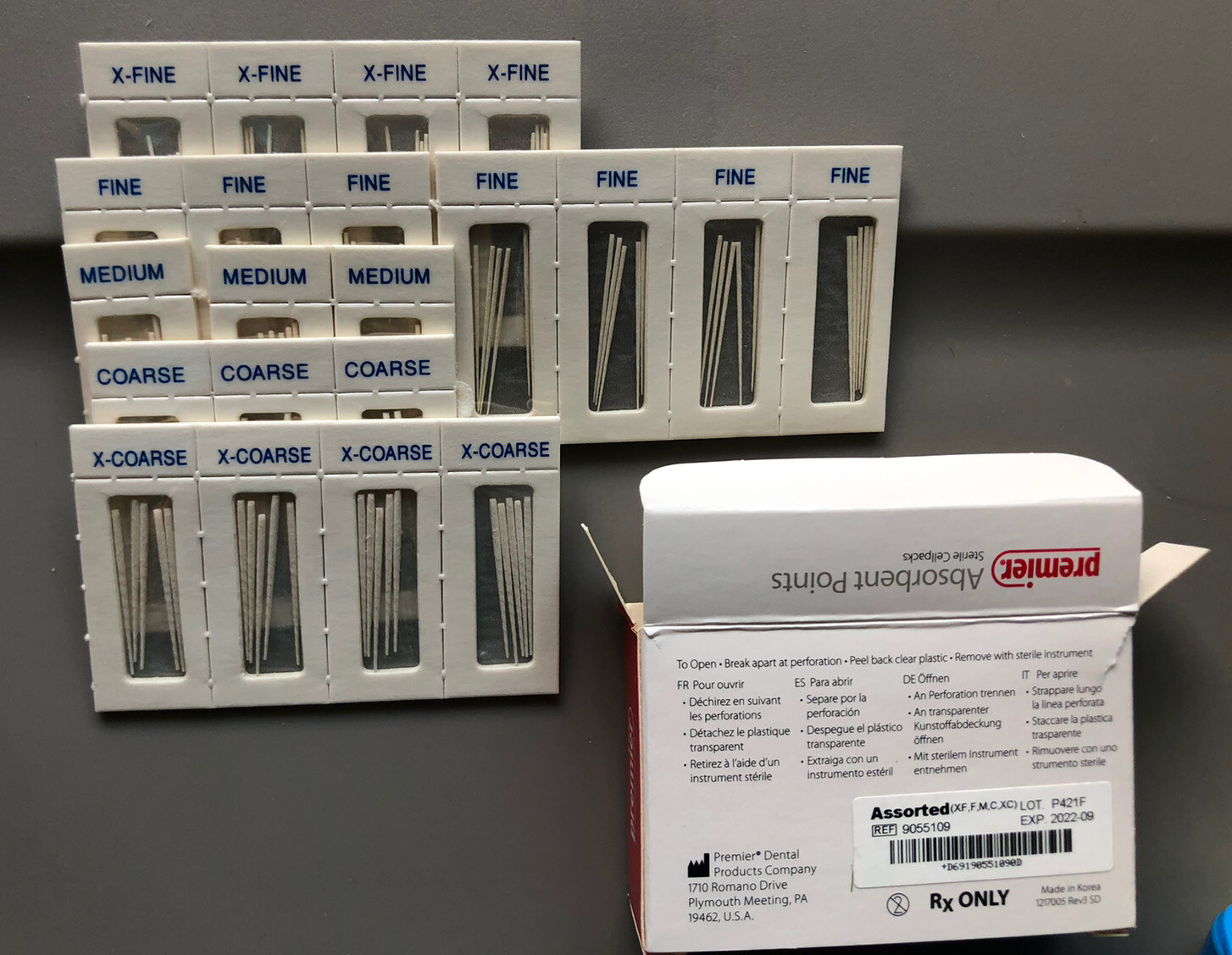 Endo K Files, Pluggers, Barbed Broaches, Gates Glidden and Peeso Drills