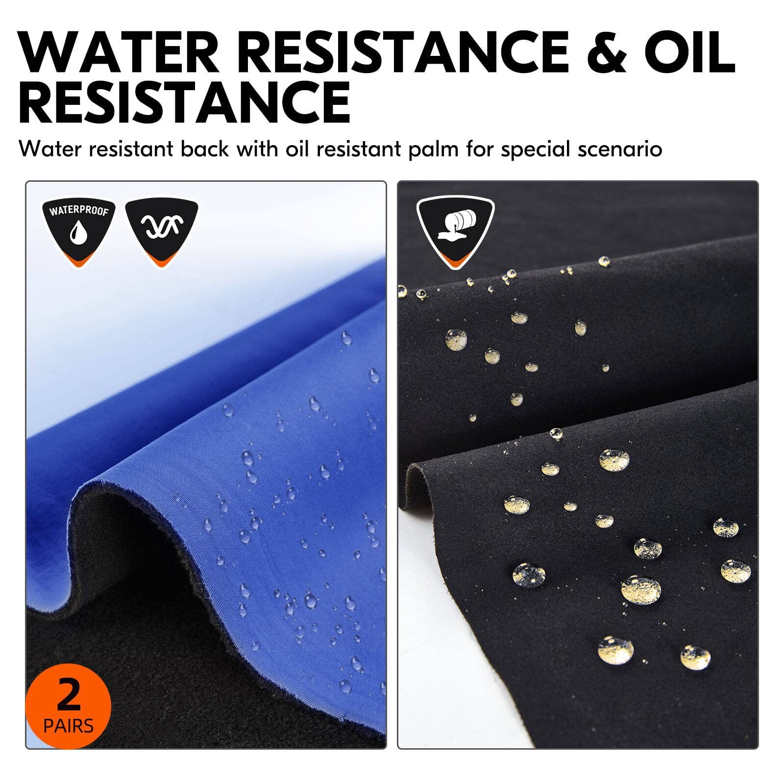 Vgo… 2 Pairs -20/-4F Coldproofwinter Work Gloves Oil Resistant Water