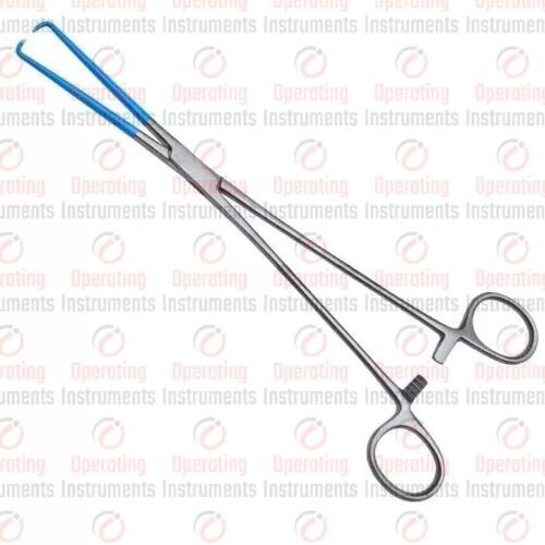 Schroeder-Braun Tenaculum Forceps, 10.0″, Insulated Flat Tips Stainless Steel A+