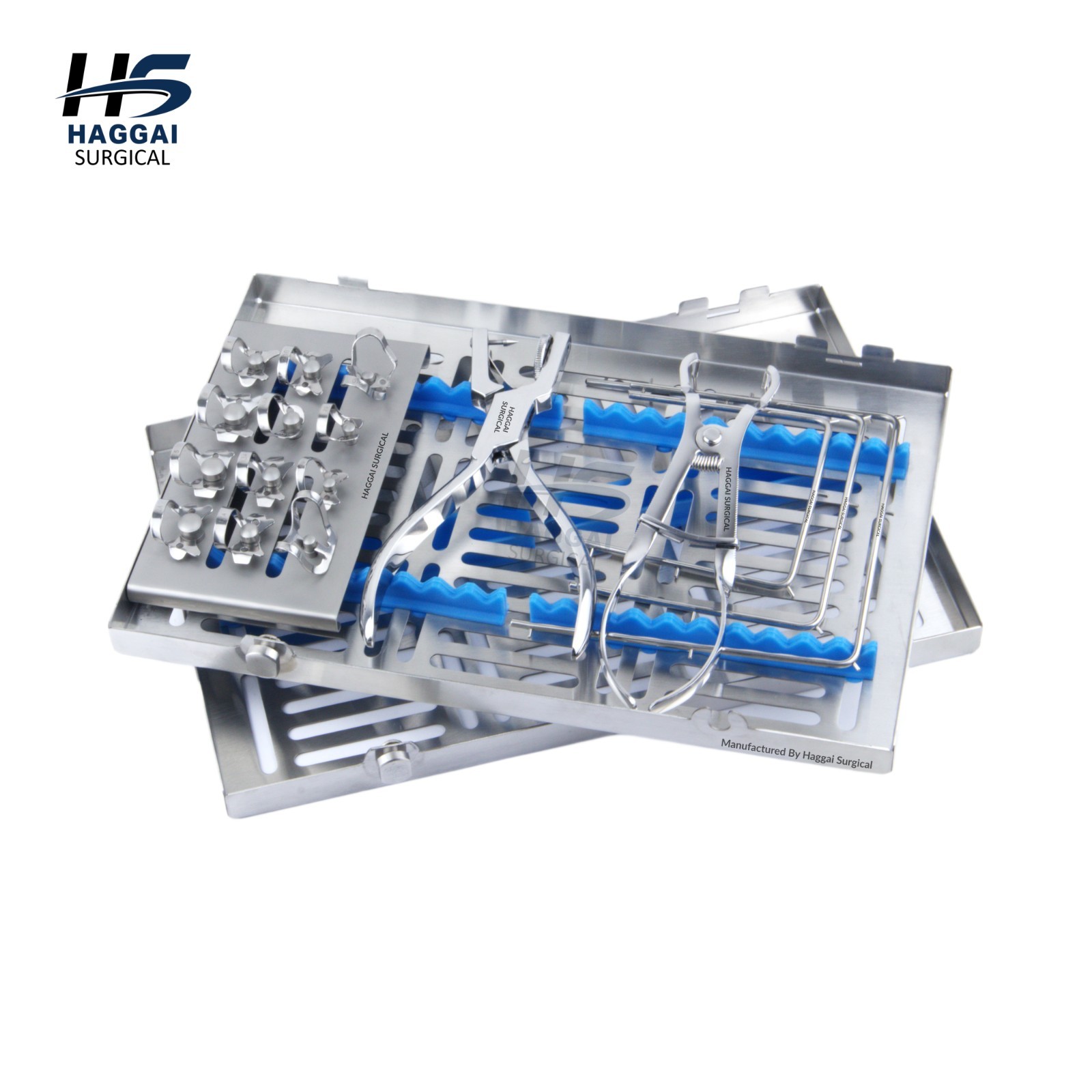Rubber Dam Kit – 17 Pcs Isolation & Clamp Tool Set with Frame with cassette