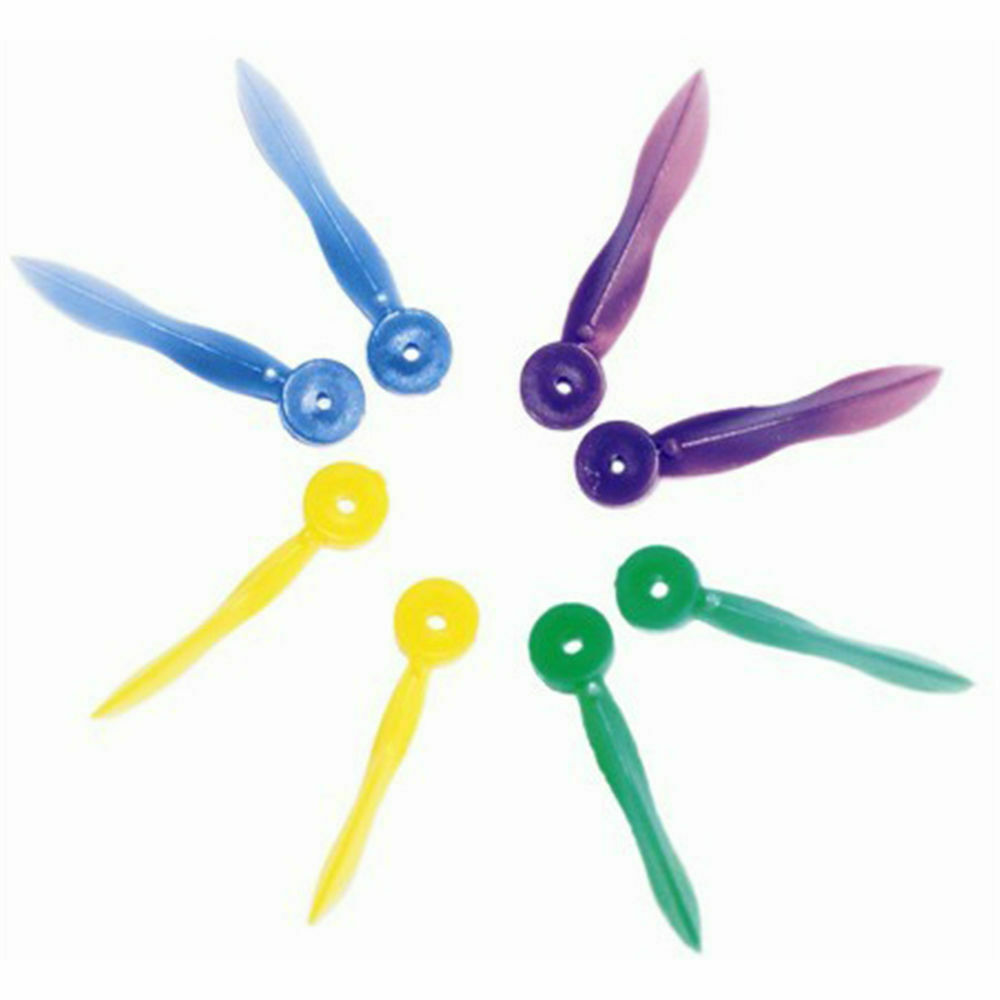 FDA CE 400pcs Dental Plastic Poly Wedges With Dental Holes 4Colors 4 Sizes/set