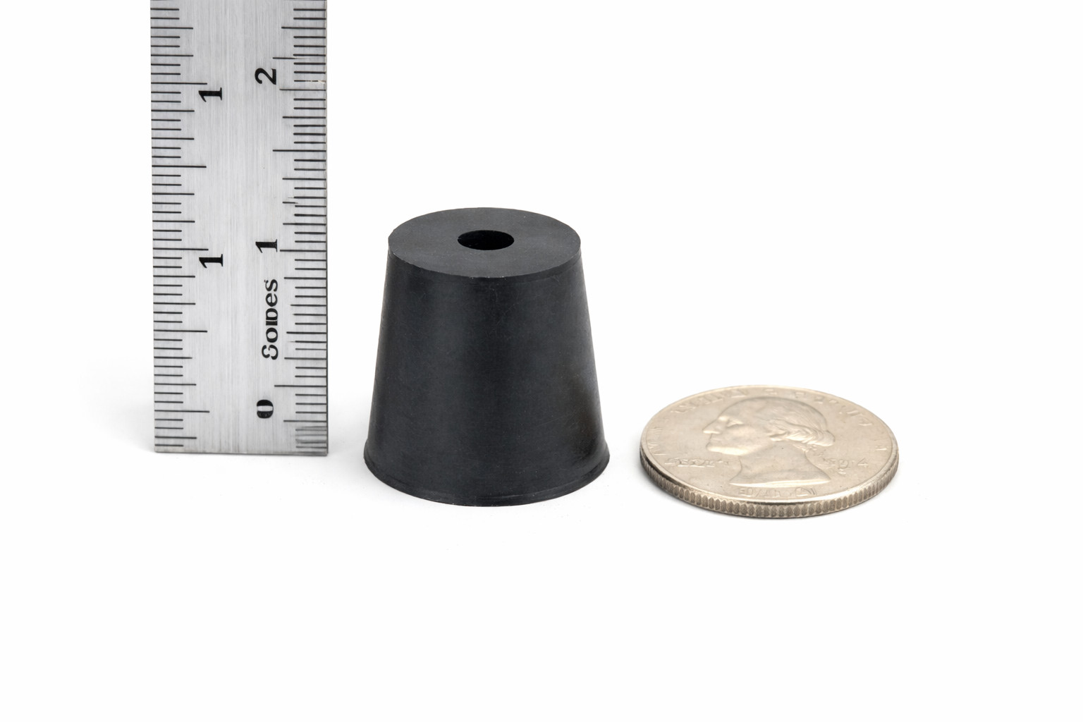 #5 Solid Rubber Stoppers Laboratory Stoppers 1 Hole Fits 29/32″ to 1 1/16″ ID