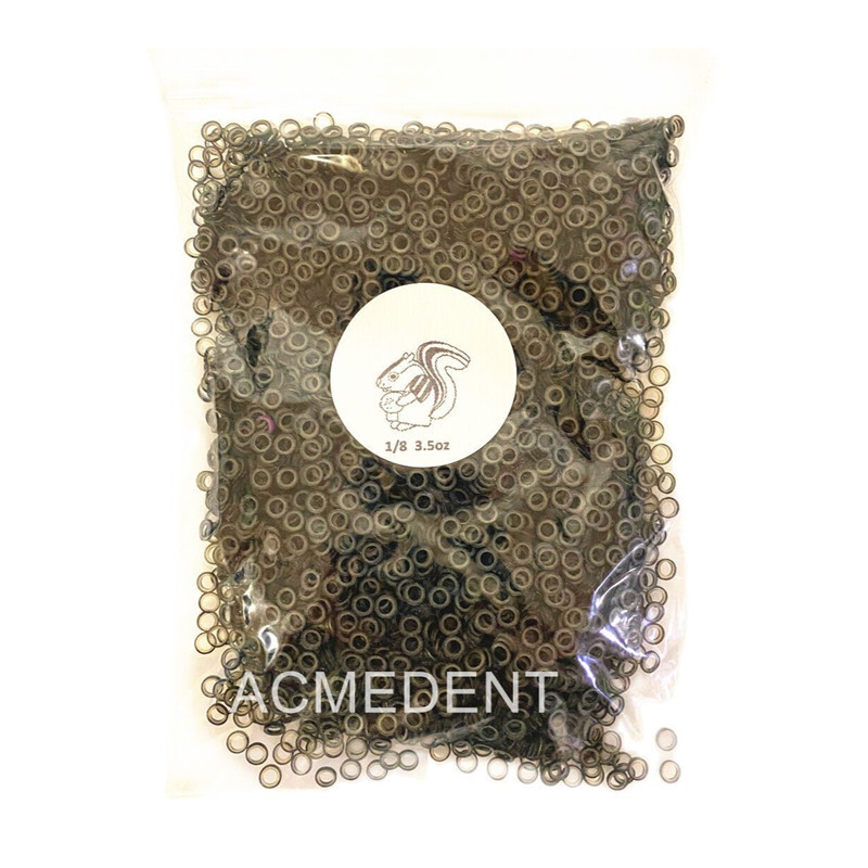 2 Pack Dental Orthodontic Elastics Elastic Bands Black 3.5OZ 1/8 3/16 1/4 5/16