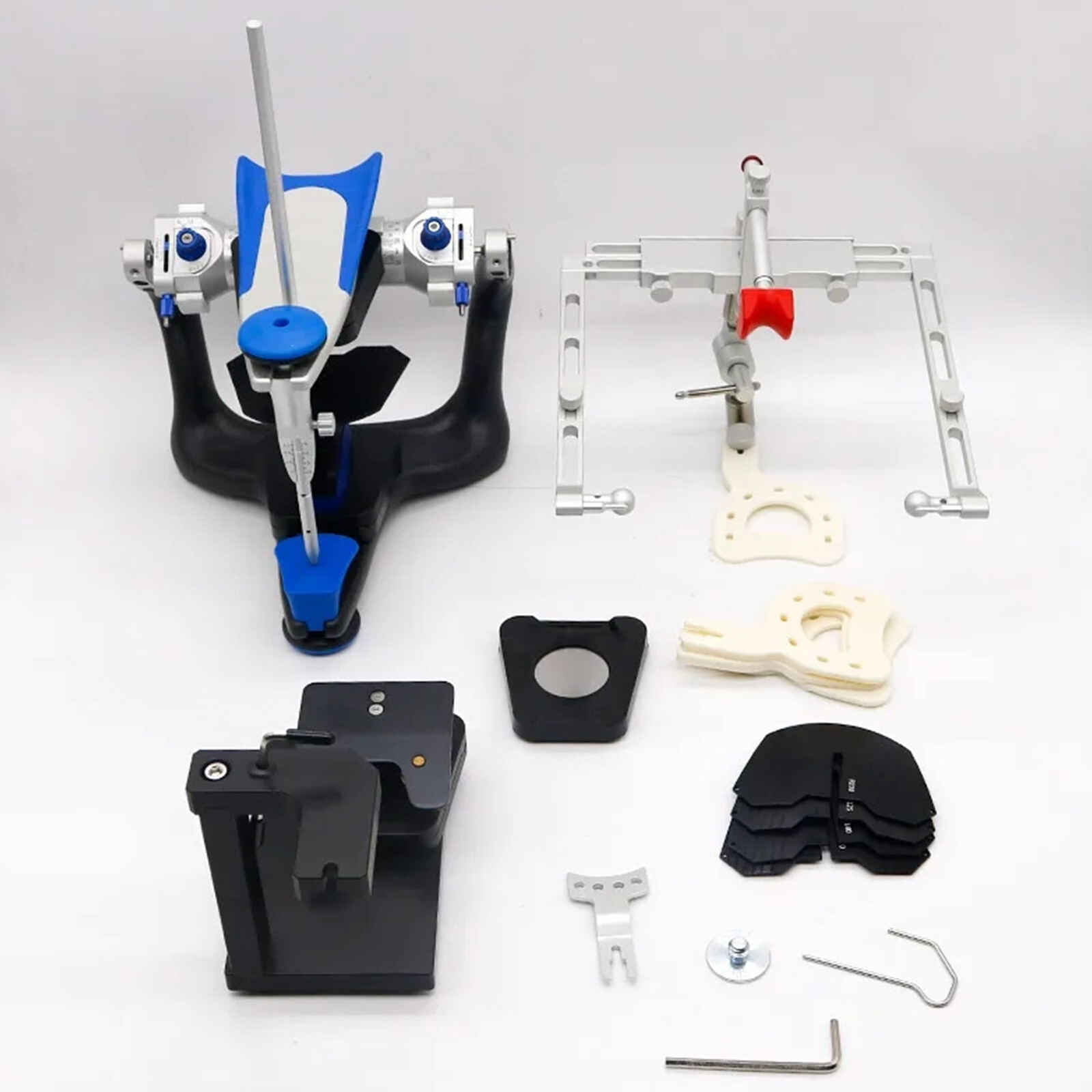Fully Adjustable Dental Articulators with Face Bow and Mounting Magnetic Plates