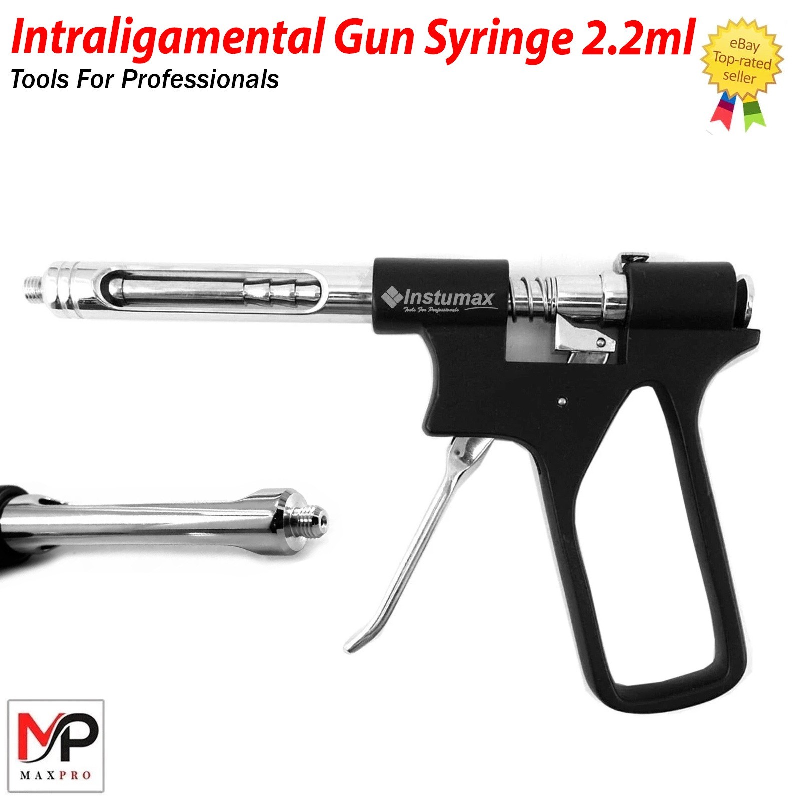 New German Dental Anesthetic Gun Syringe 1.8mL Intraligamental Pistol Injection