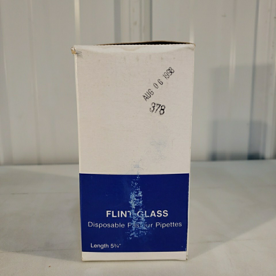 Flint Glass Disposable Pasteur Pipettes Easel Dispenser 5.75″ ~250/box