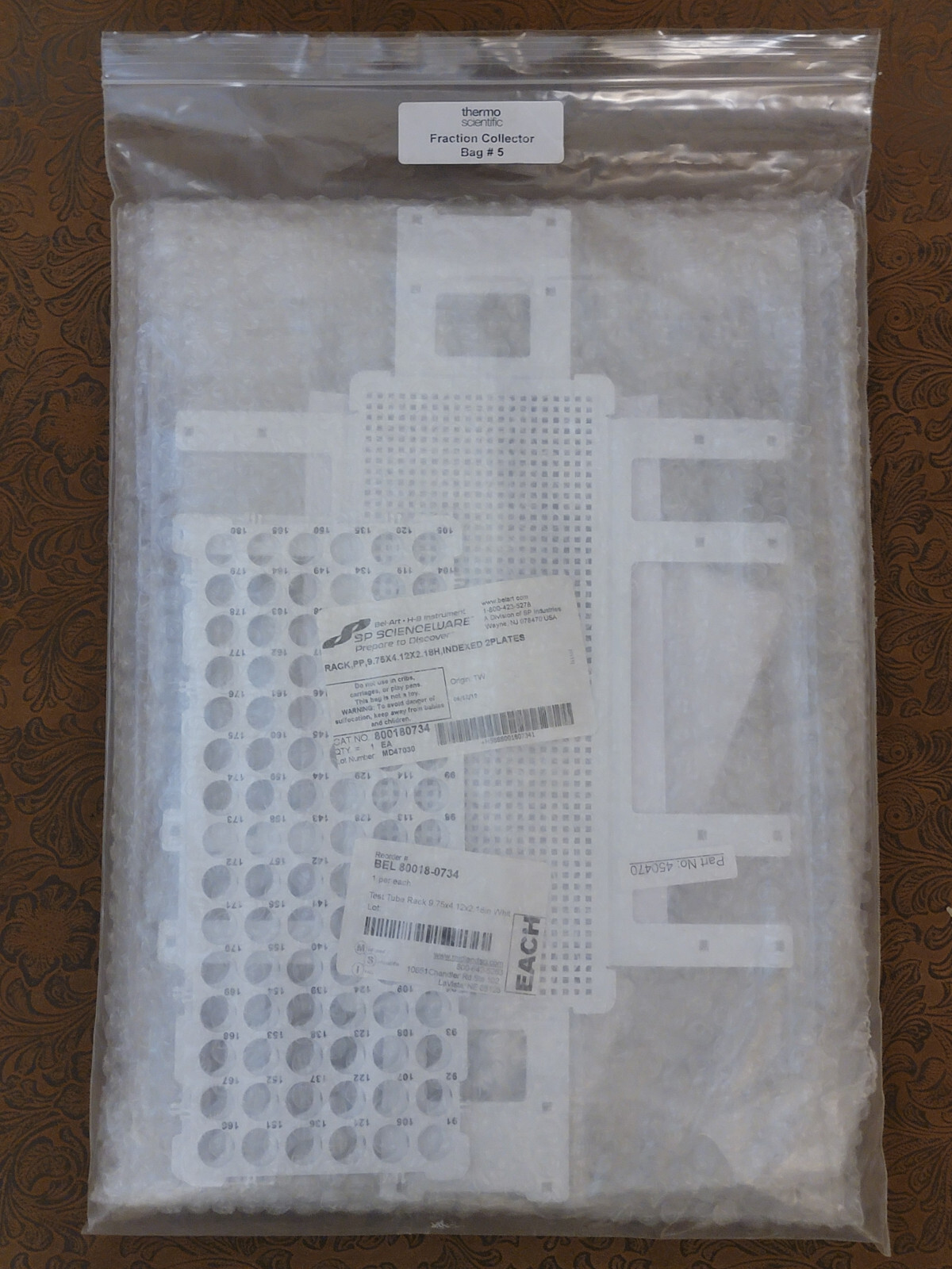 2 PK – SP Bel-Art No-Wire Test Tube Rack For 10-13mm Tubes, 90 Places White #1 ഘ