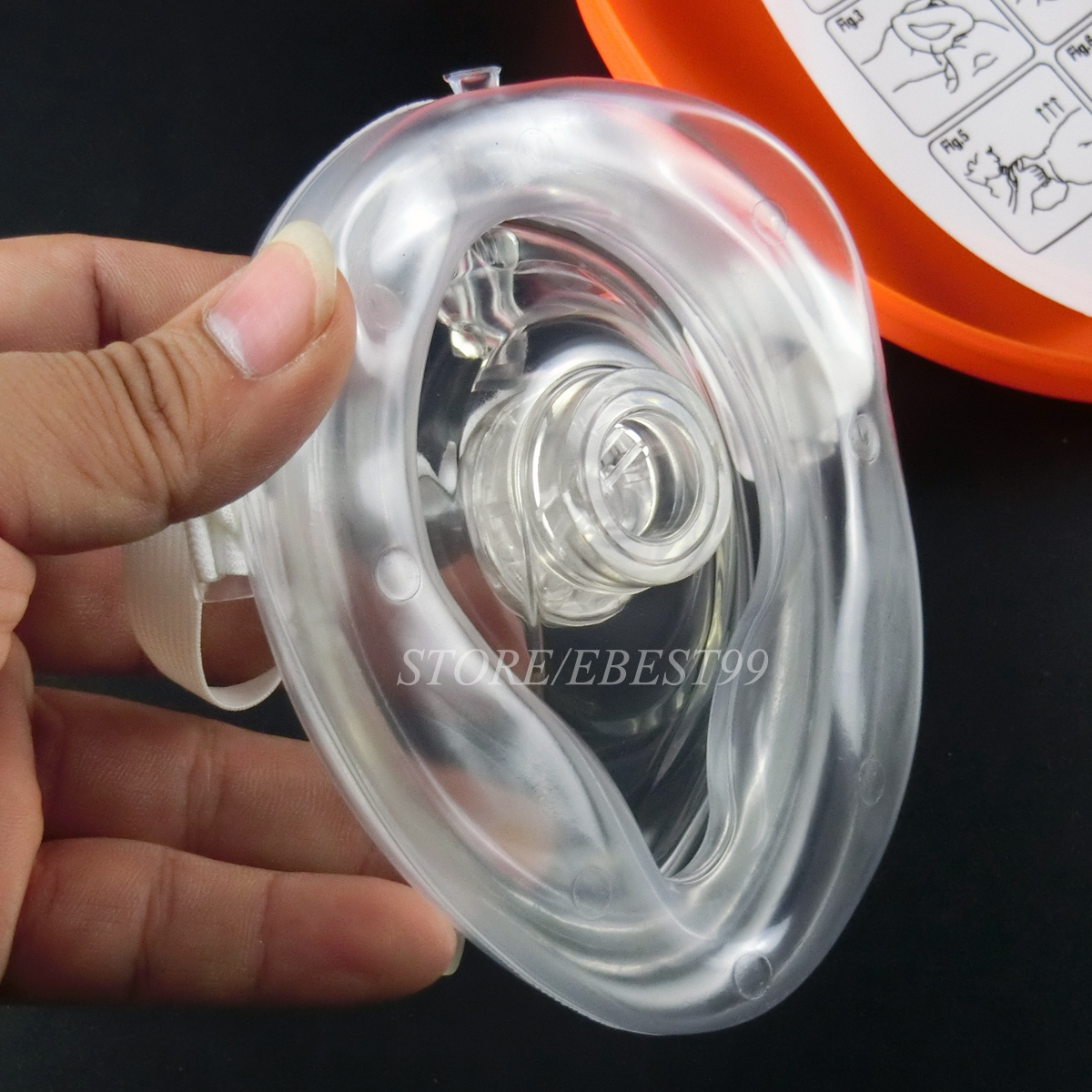1 pcs Pocket CPR face shield AED First Aid Traning One Way Valve cpr kit