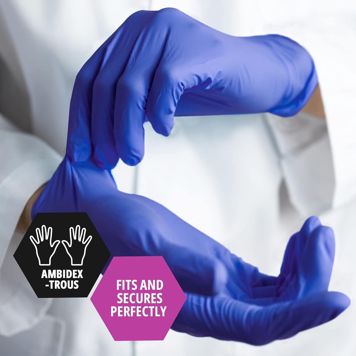 Comfortable Disposable Nitrile Gloves for Medical Use, Pack of 50 – Powder-Free