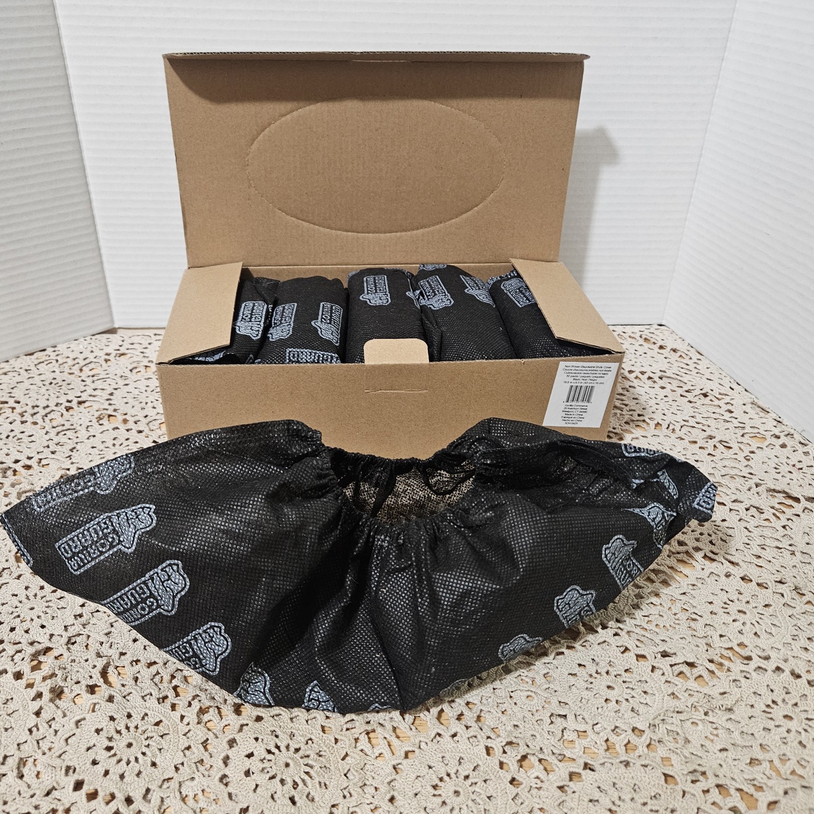 Gorilla Guard 50 Count Disposable Shoe Covers BLACK BRAND NEW