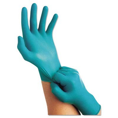 Ansell 92-600-6.5-7 Touch N Tuff Disposable Gloves, Powder Free, Nitrile, 4 mil,