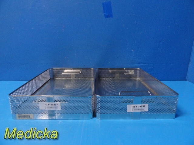 2X V. Mueller C. Fusion Instrument Basket (Tray) 16.5″ x 10.75″ x 3.25″ ~ 35297
