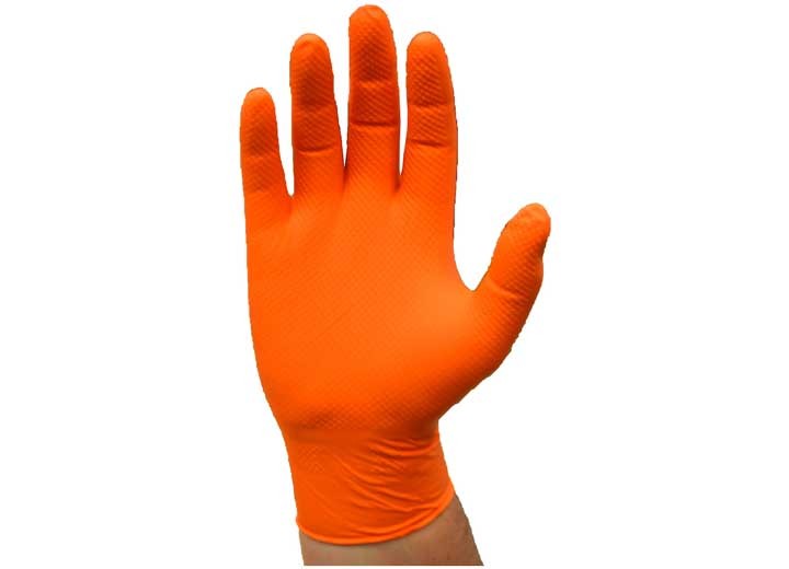PIP Ambi-Dex Orange Nitrile Disposable Gloves 7 Mil Textured Grip Medium 100/Box
