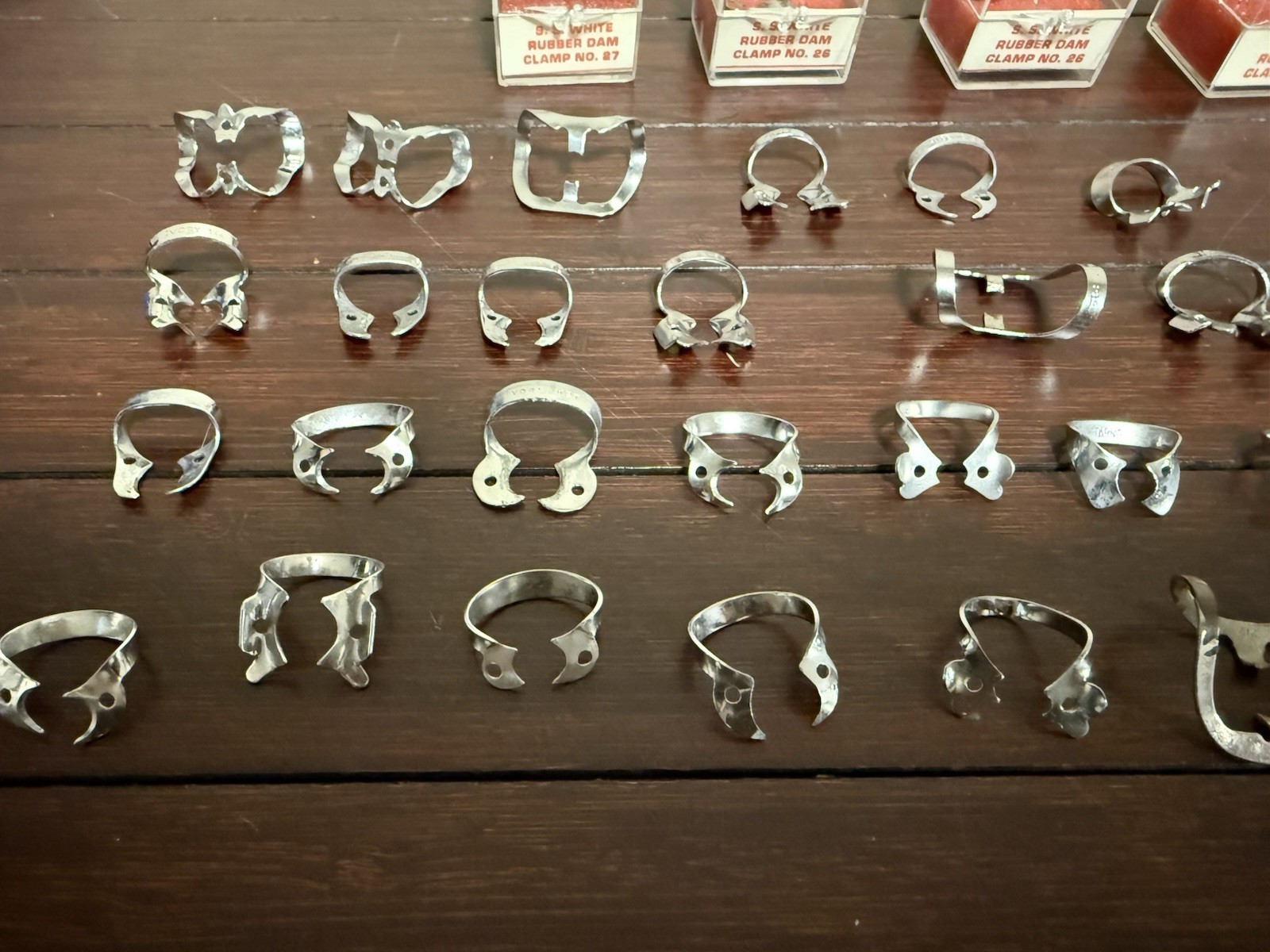 Rubber Dam Clamps Lot of Dental Isolation SS White