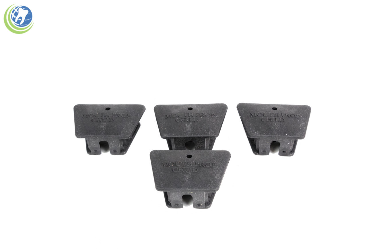 4X NEW DENTAL MOUTH PROP BLACK RUBBER CHILD SIZE MEDIUM LATEX FREE