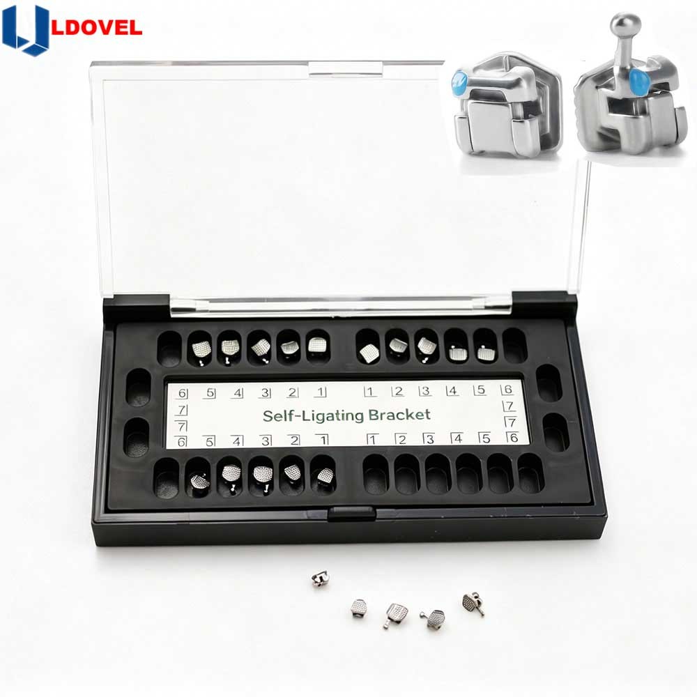 10 packs Dental Orthodontic Self Ligating Braces Bracket Mini Roth.022 Hooks 345