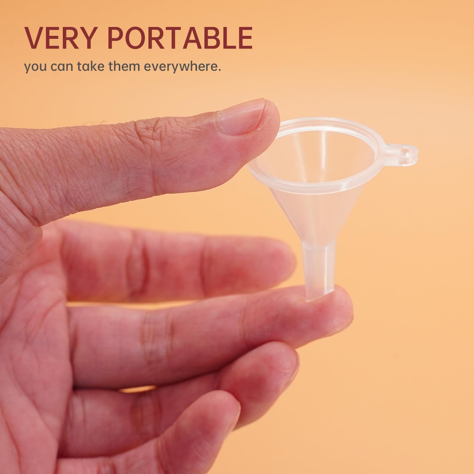 5 Pack Mini Plastic Funnel for Sand Art Perfumes Spices Powder Essential Oils