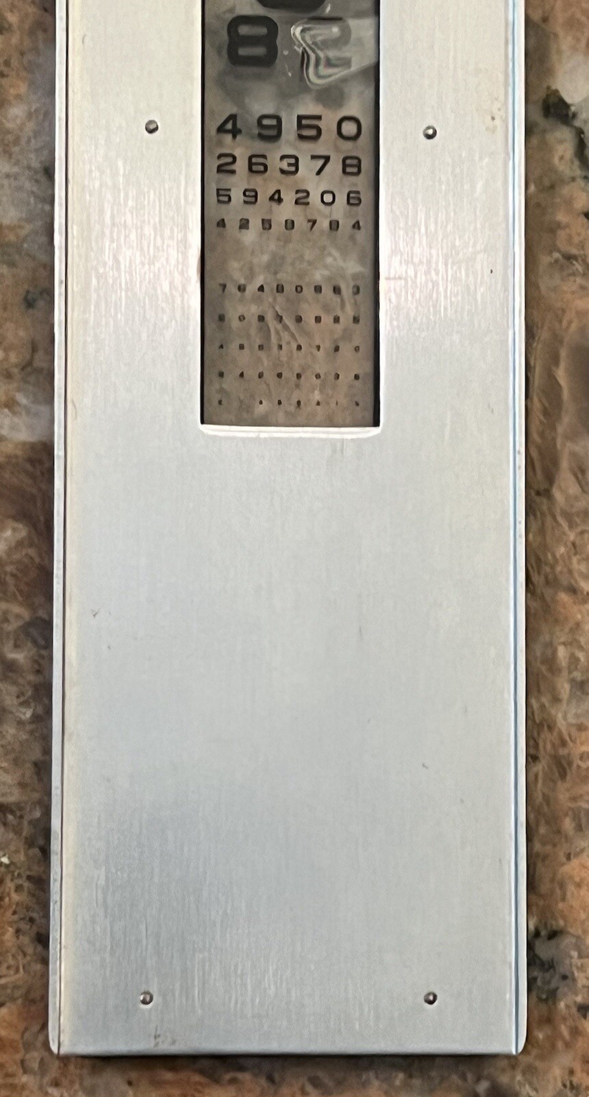 Original Slide For A Chart Projector American Optical 2“ X 9.5“