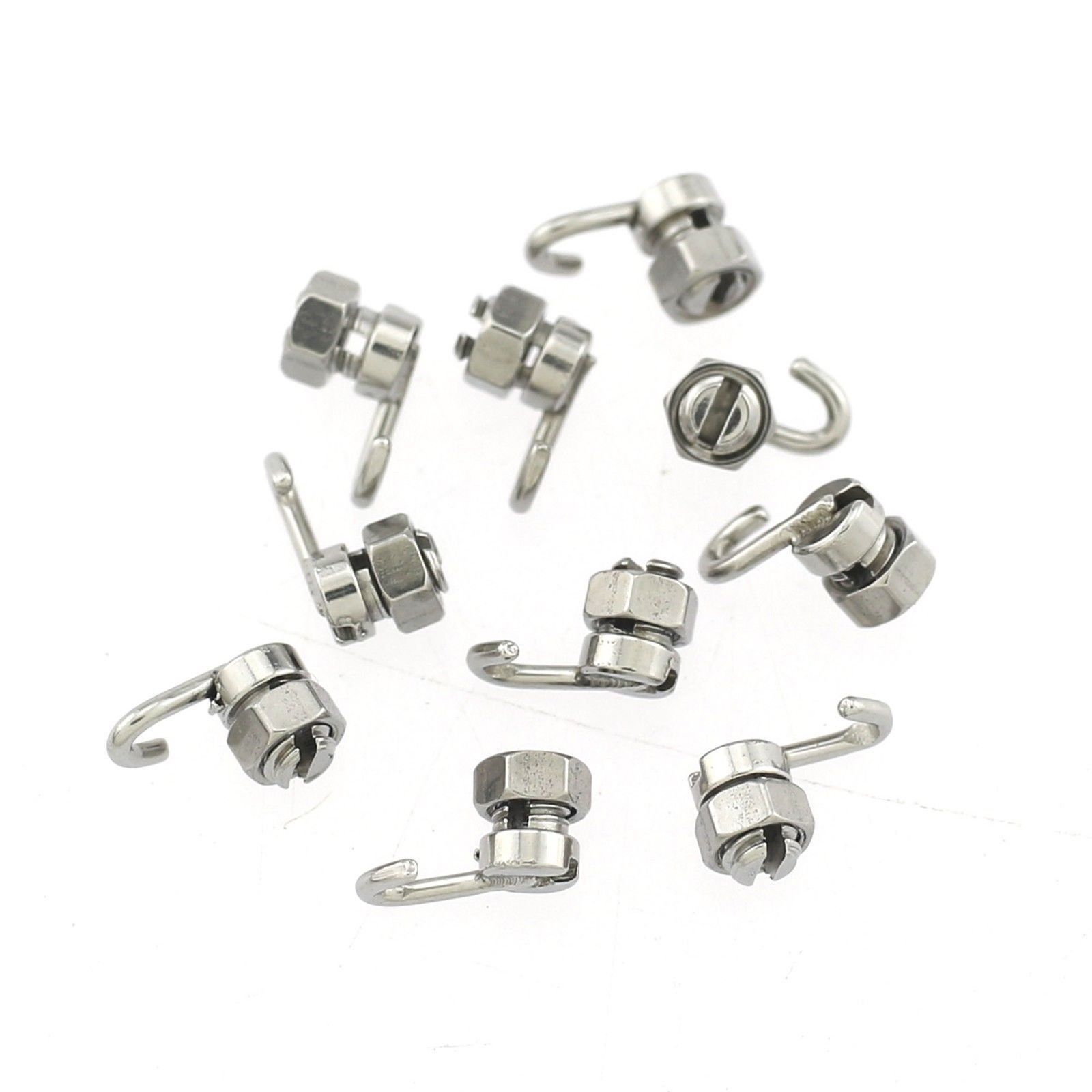Dental Crimpable Hooks Stops Stainless Steel Hook Arch Wire Stop Lock Left/Right