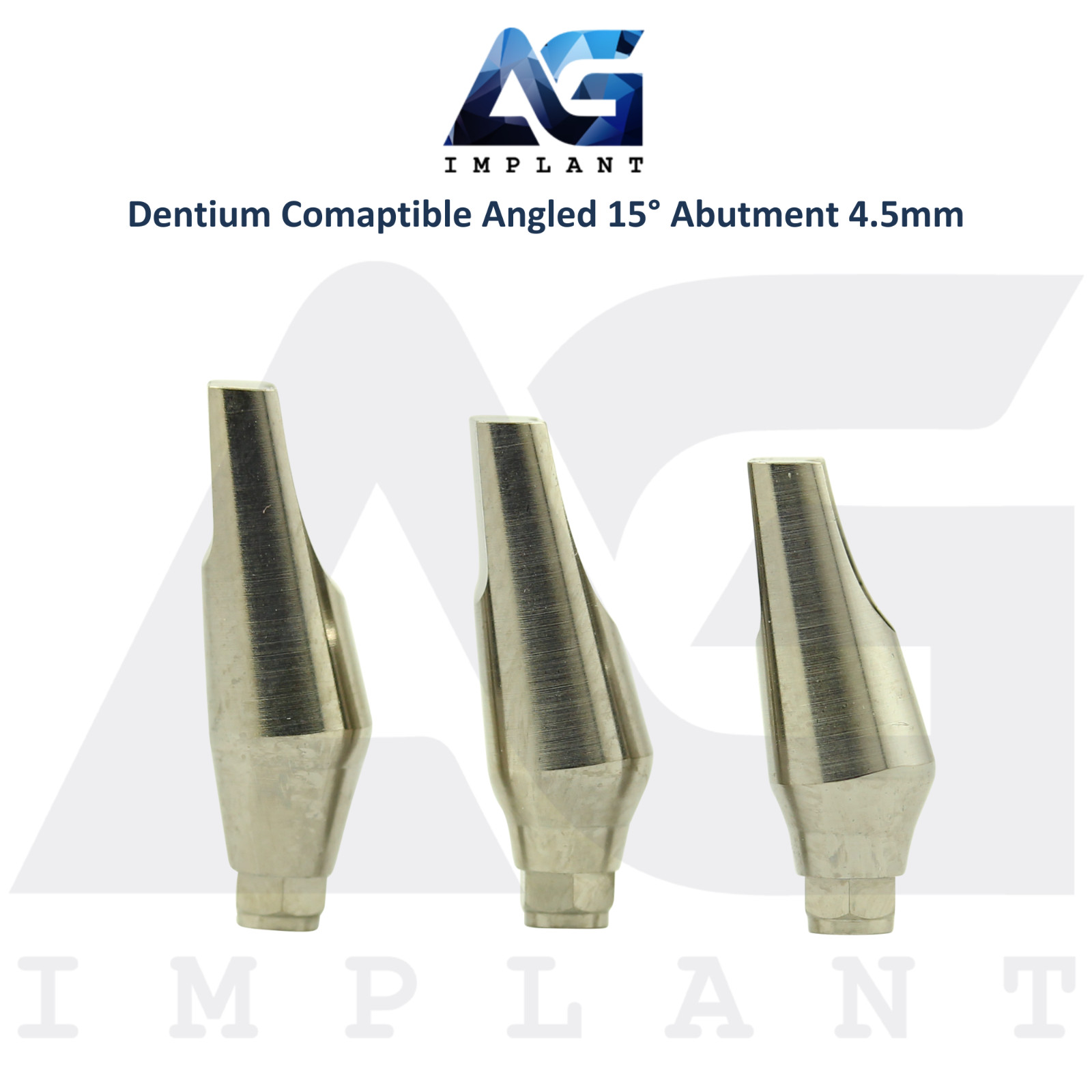 5 Angled 15° Prosthetic Ø4.5mm Compatible with Dent1um Int Hex Connection