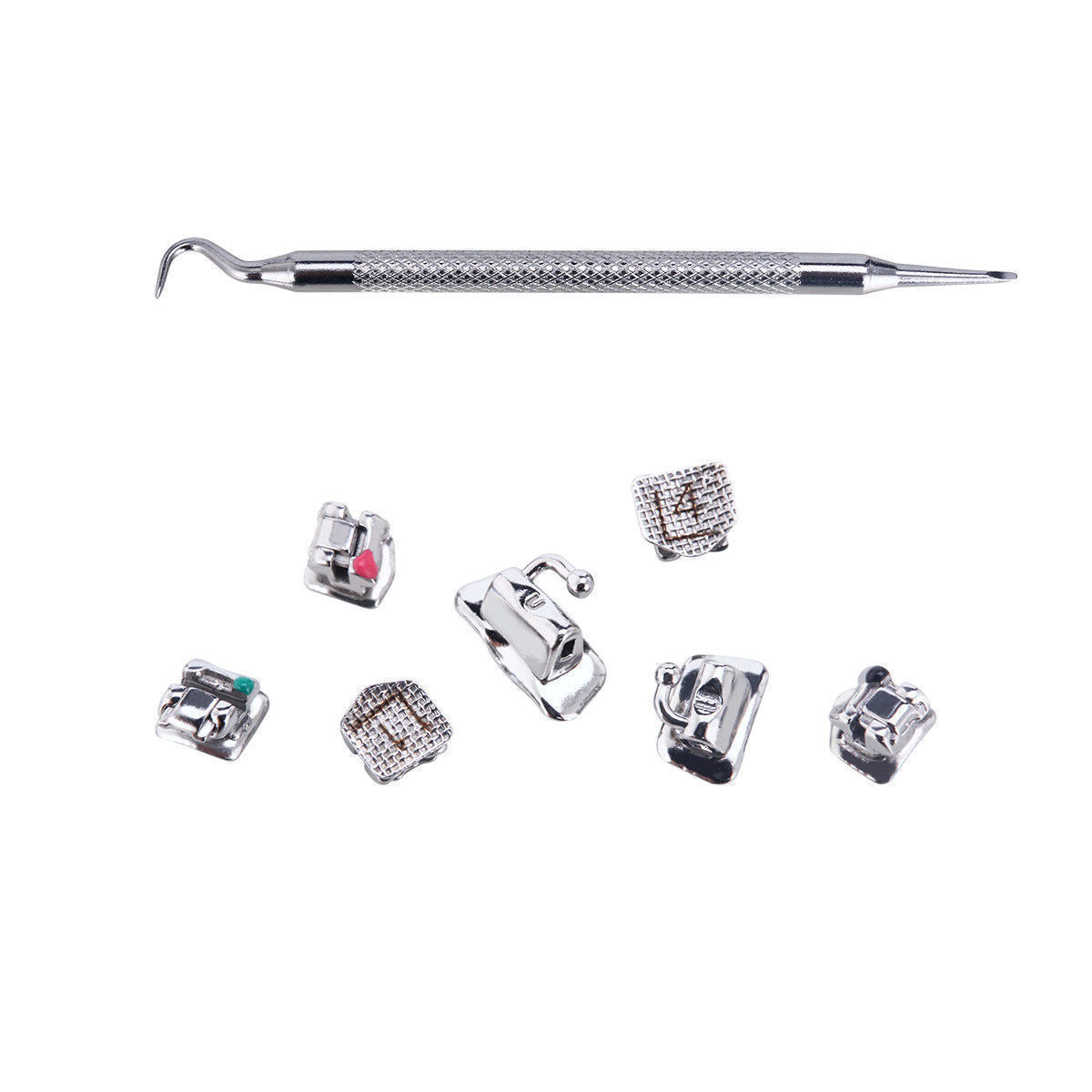 1Set Dental Orthodontic ORMAER Self-Ligating Bracket&Buccal Tube Roth 022 Brace