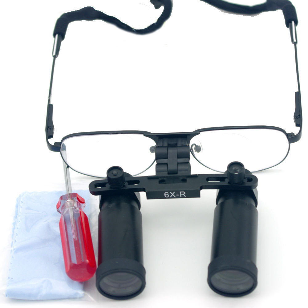 6.0X 420mm Dental Binocular Loupes Medical Surgical Loupes Dentist Magnifier
