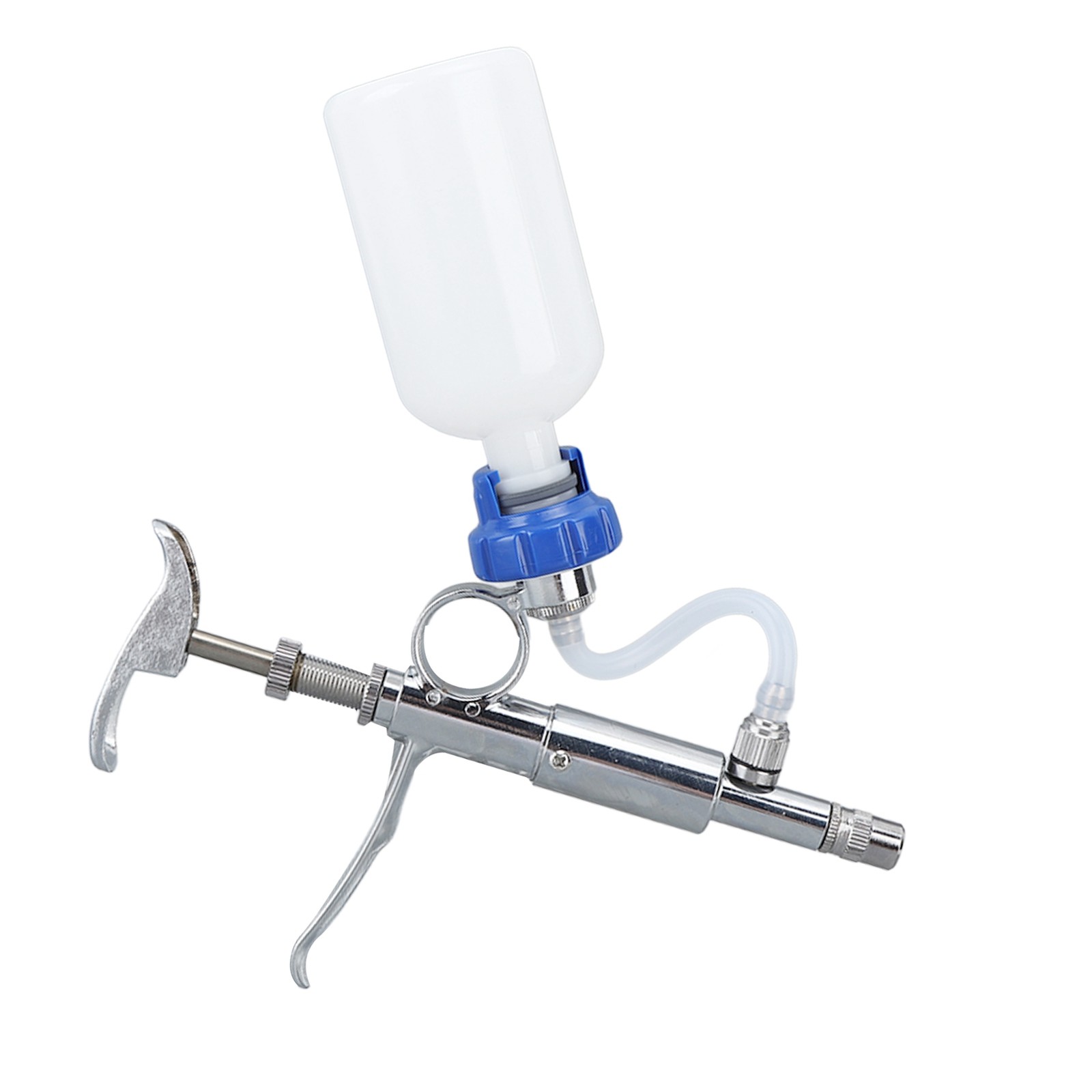 Adjustable Continuous Injection Syringe Stainless Steel Plastic Animal US