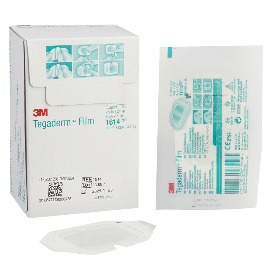 3M Tegaderm Transparent Adhesive Film Dressing 2.375×2.75″ Sterile W/ Border 400