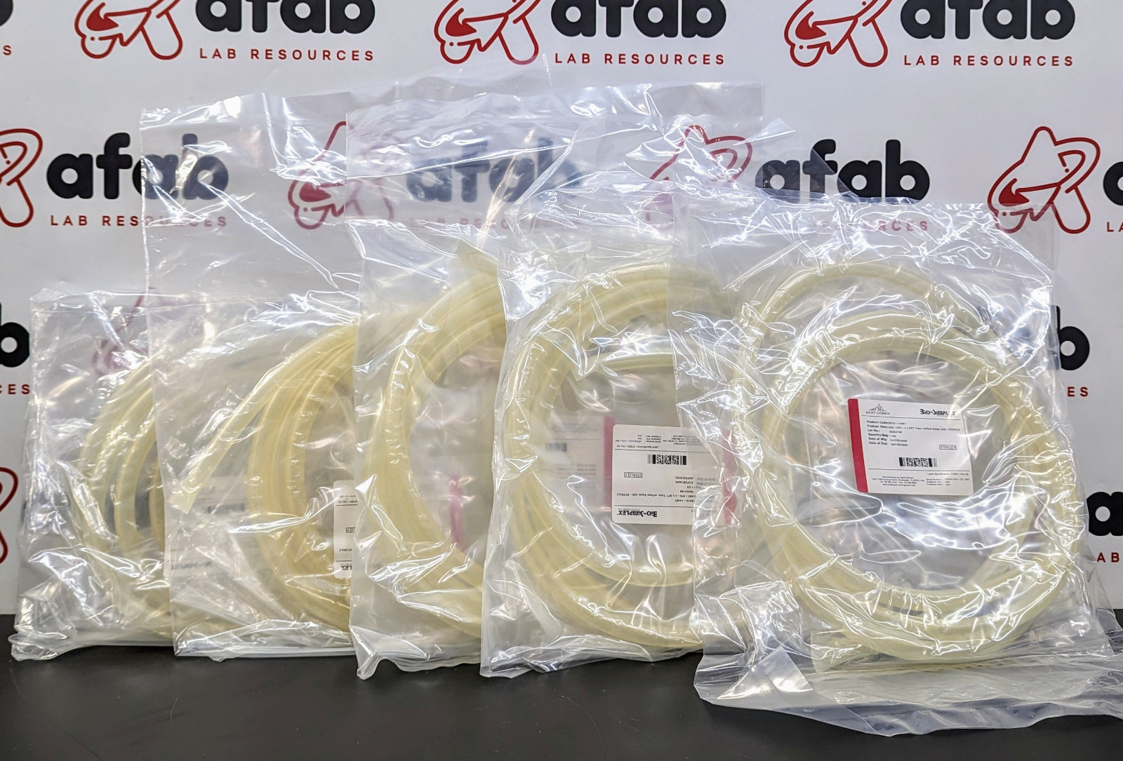 Saint Gobain 082-375-4 C-Flex TPE Tubing w/2 Heat Seals (Lot of 5)