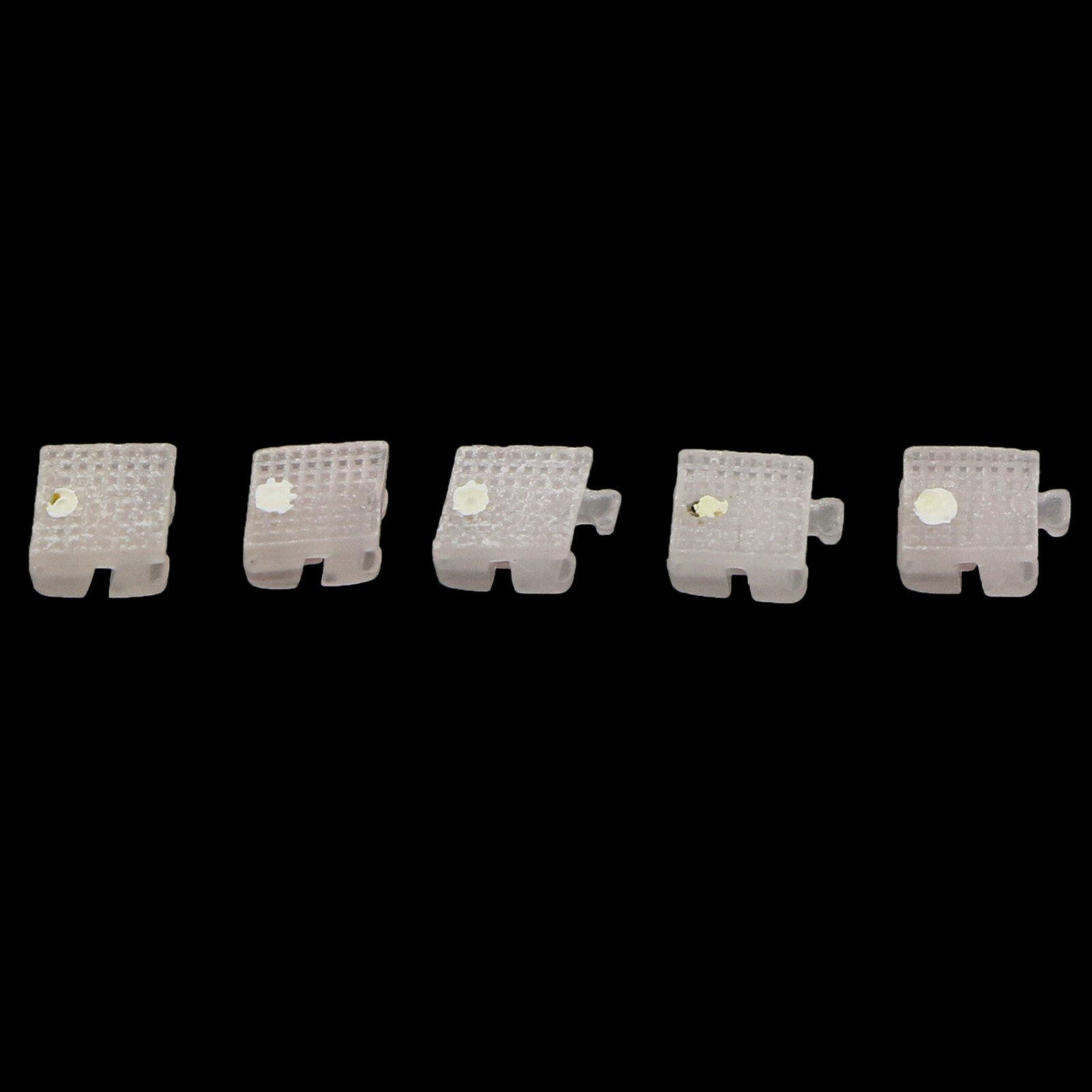 Dental Self-Ligating Orthodontic Ceramic Bracket Brace Roth 022 Slot 345 Hooks