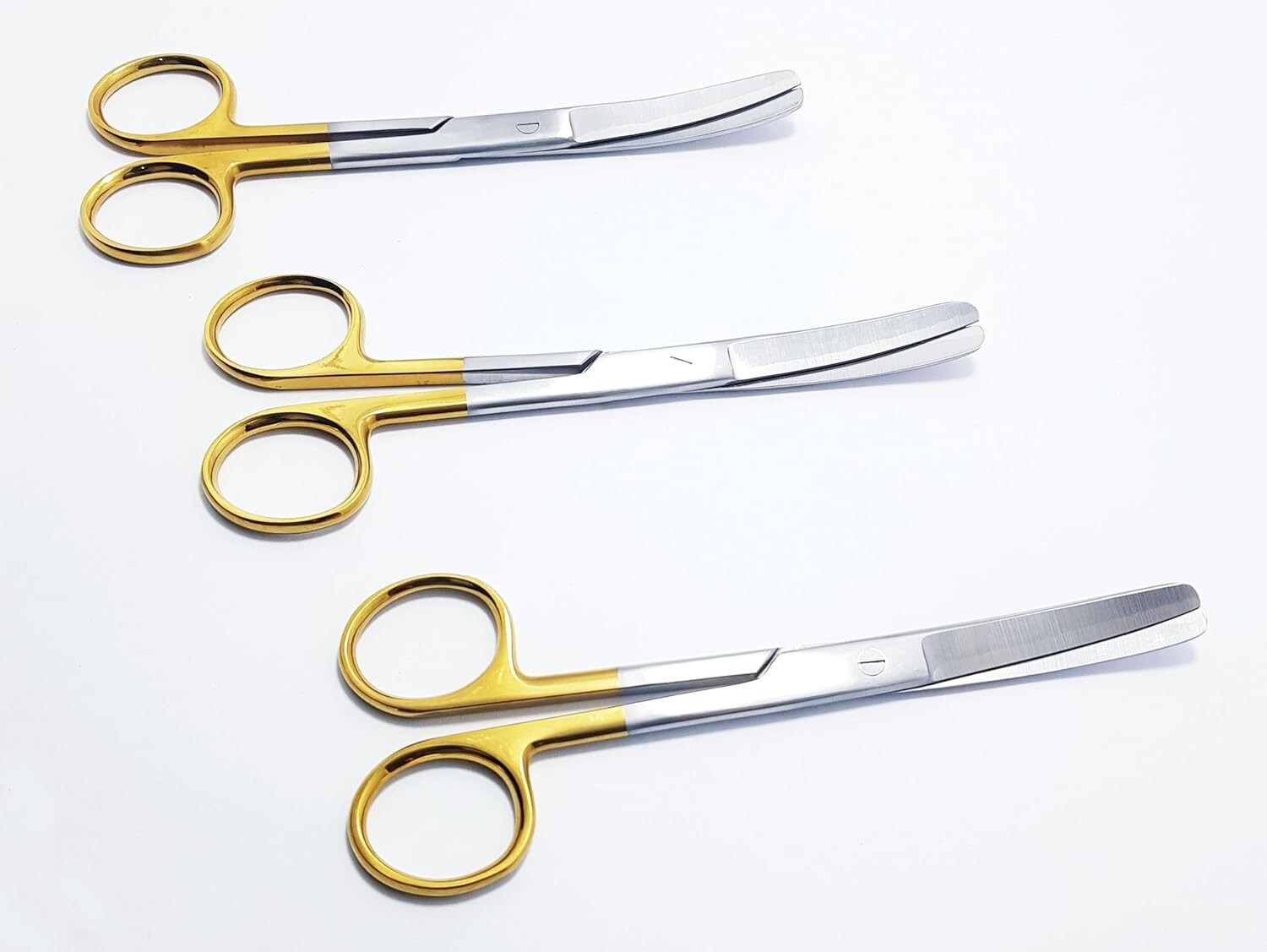 TC Operating Dressing Surgical Scissor – Curved Blades B/B – 14.5cm (5.5″) 3 Pcs