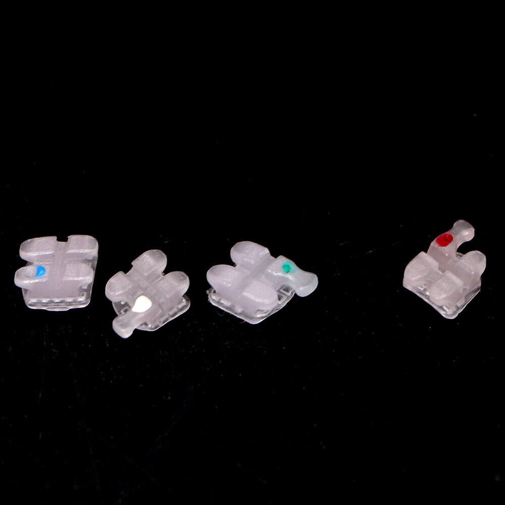10 Kits Dental orthodontic ceramic bracket brace roth 022 3-4-5 hooks ORMAER
