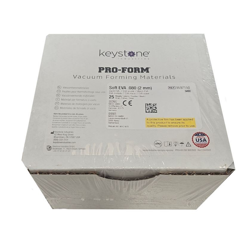 *25-Pieces* Keystone Pro-Form Soft EVA .080 Vacuum Forming Material 9597150