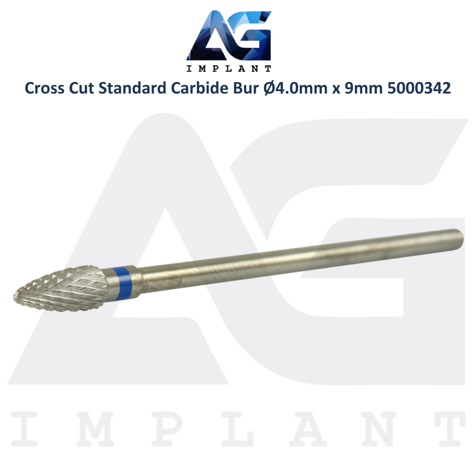 Dental Wilson Cross Cut Standard Bur Ø4.0x9mm Tungsten Carbide Tool 5000342