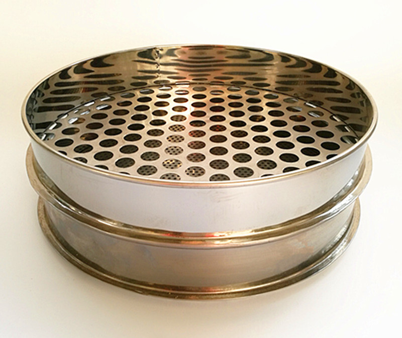 Dia 10cm/15cm/20cm/25cm/30cm 1-50mm Round Hole Mesh Aperture Standard Test Sieve