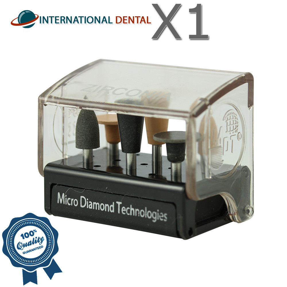 Dental MDT Polishine PLZ Kit – Zirconia Polishing System RA Shank 6 Polishers