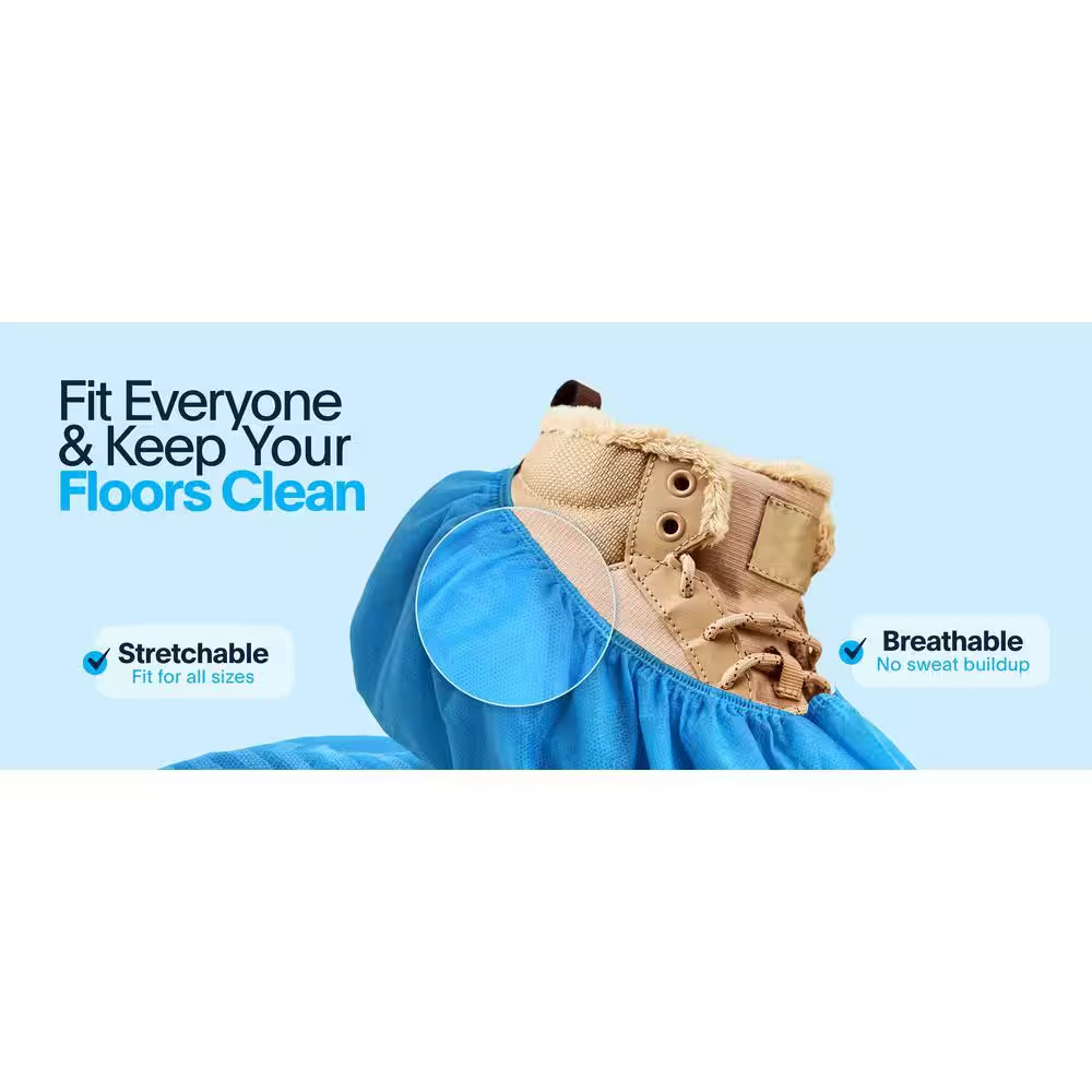 Disposable Boot and Shoe Covers – Durable, Non-Slip, Water-Resistant, Recyclable