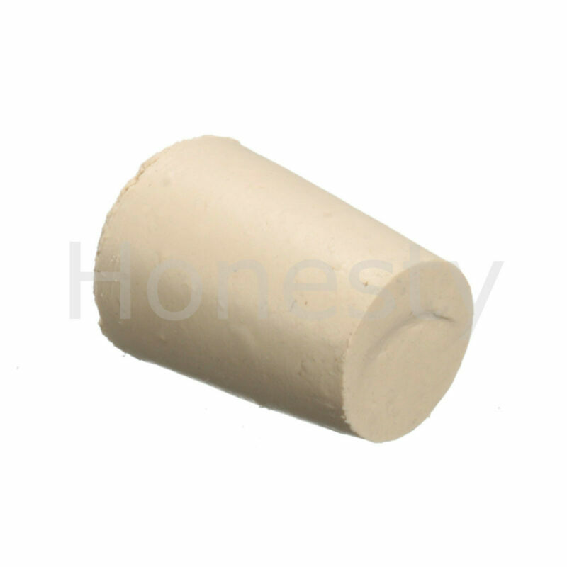 Rubber Stopper Bungs Laboratory Solid Hole Stop Push-In Sealing Plug 15 Size