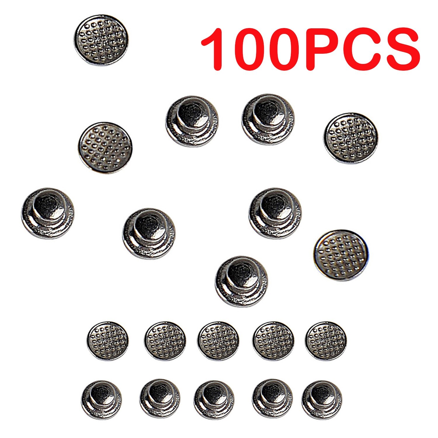 100 piezas AZDENT Botones linguales adhesivos de ortodoncia dental Base redonda