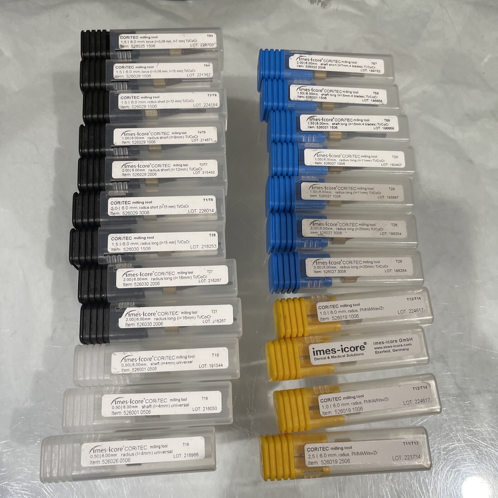 Qty 23 New Imes-icore Dental Milling Tools Multi sizes See Details LOT