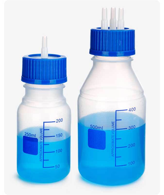 100ml-2000ml Plastic Reagent Bottles for Lab Use w/ GL45 Cap, New